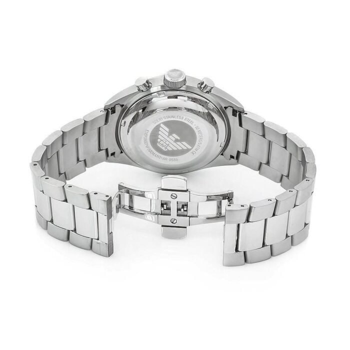 ar0585 emporio armani watch men silver metal stainless steel sportivo 4